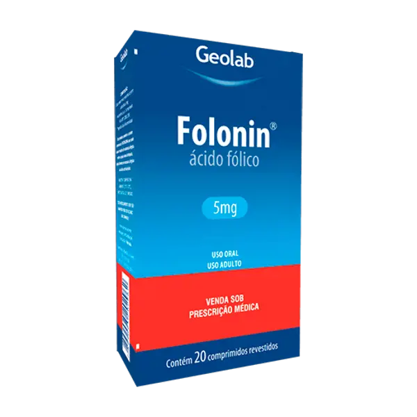 Folonin 5Mg 20Cpr Rev - Geolab - 7899095202962