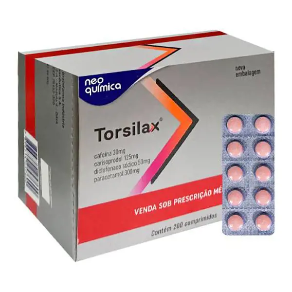 Torsilax 125+50+300+30Mg 20Bl 10Cpr - Neo Quimica - 7896714257600