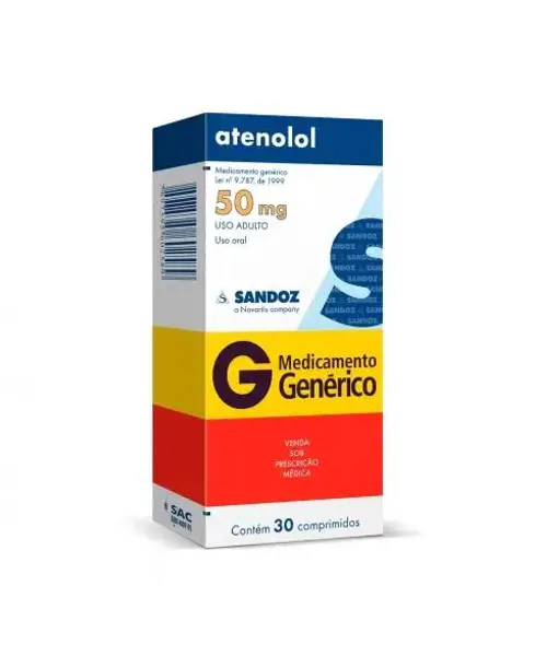 Atenolol 50Mg 30Cpr Rev - Sandoz