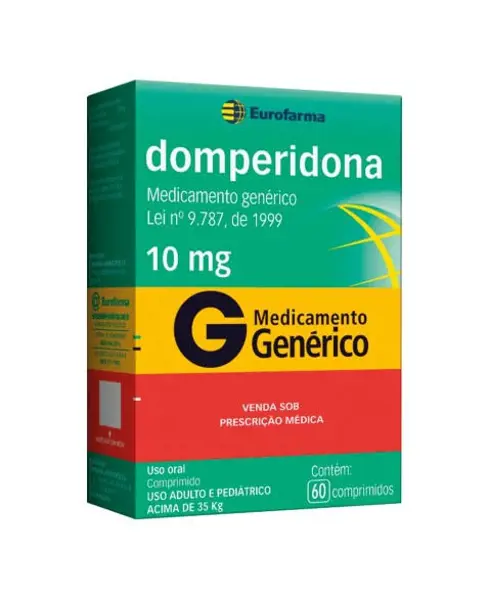 Domperidona 10Mg 60Cpr - Eurofarma Generico - 7891317453008