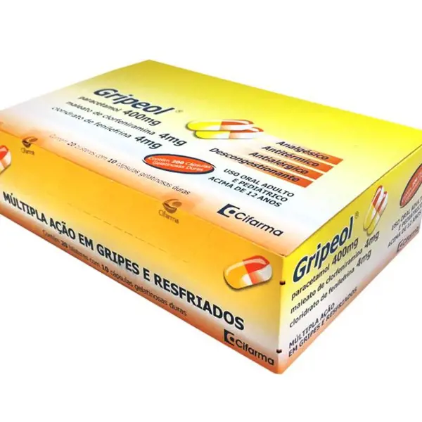 Gripeol 50Bl 4Caps - Cifarma Gen-Similar - 7898158691972