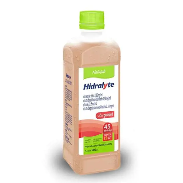 Hidralyte 45 Guarana 500Ml - Natulab - 7898133139246