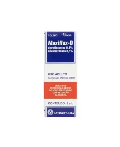 Colirio Maxiflox-D 3,5+1Mg Susp Oft 5Ml (Ac) - Latinofarma - 7896676432800