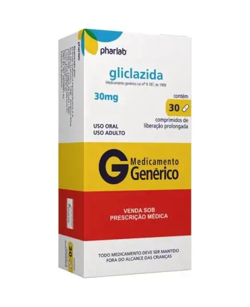 Gliclazida 30Mg 30Cpr Lib Prol - Pharlab - 7898216360604