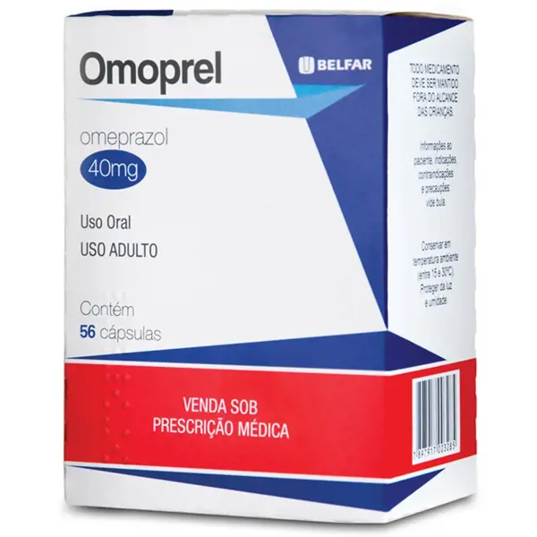 Omoprel 40Mg 56Cpr - Belfar - 7897917003285