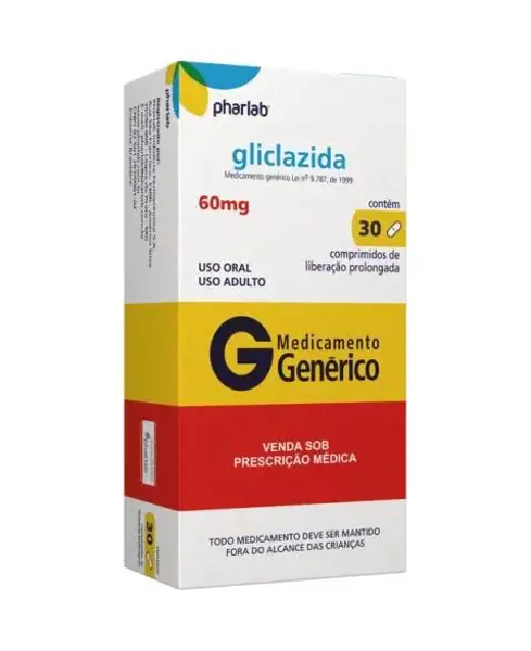 Gliclazida 60Mg 30Cpr Lib Prol - Pharlab - 7898216360635