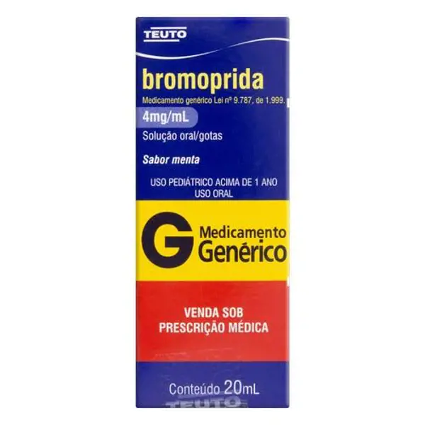 Bromoprida 4Mg/Ml Gts 20Ml - Teuto - 7896112120292