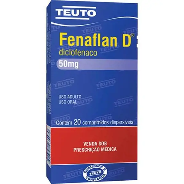 Fenaflan D 50Mg 20Cpr Disper - Teuto - 7896112122494