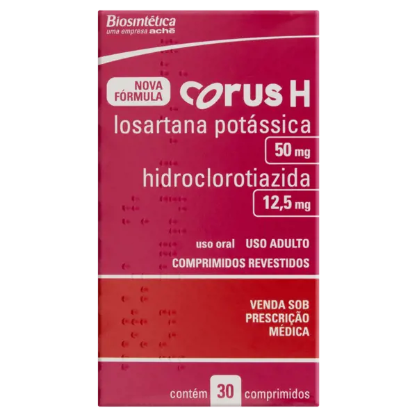 Corus H 50Mg/12,5Mg 30Cpr (L) - Ache - 7896181900115