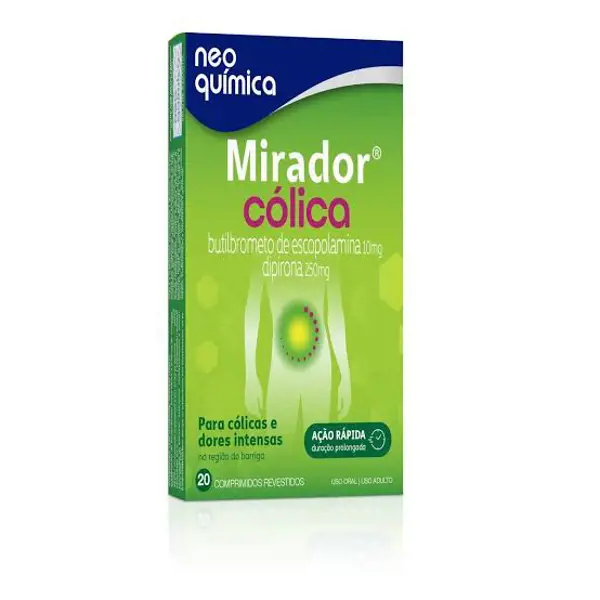 Mirador Colica 10+250Mg 20Cpr - Neo Quimica - 7896714291987