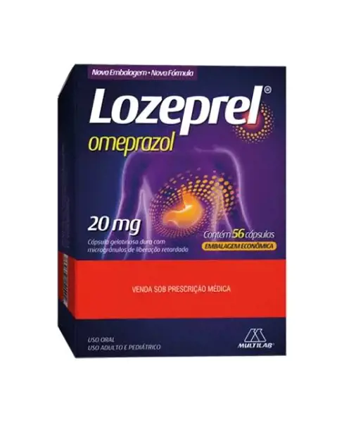 Lozeprel 20Mg 56Caps Dura - Multilab - 7896004785295