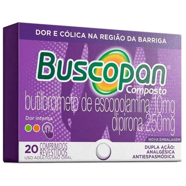 Buscopan Composto 10+250Mg 20Cpr - Hypera - 7896094921399