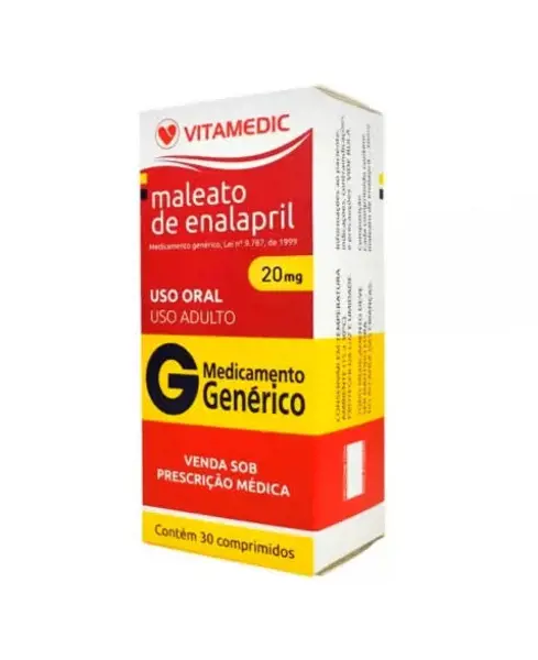 Enalapril 20Mg 30Cpr - Vitamedic