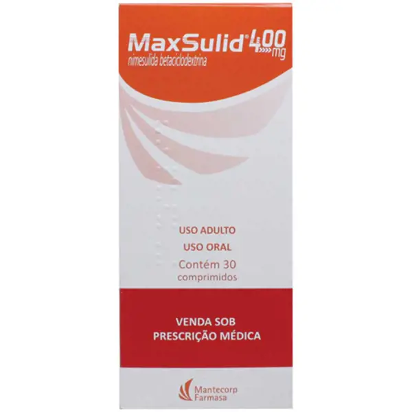 Maxsulid 400Mg 30Cpr - Hypera - 7896094917897