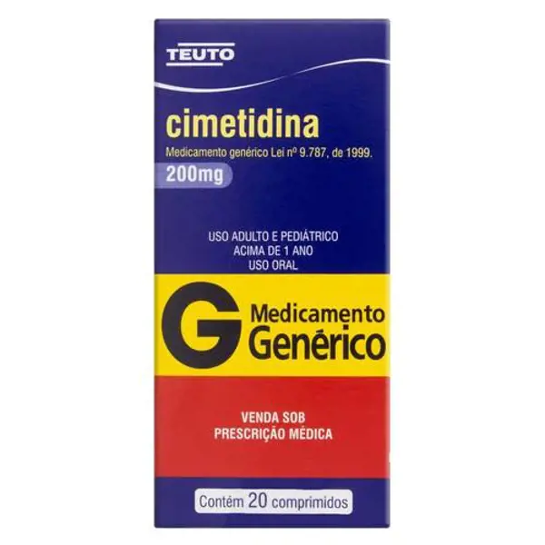 Cimetidina 200Mg 20Cpr - Teuto - 7896112119609