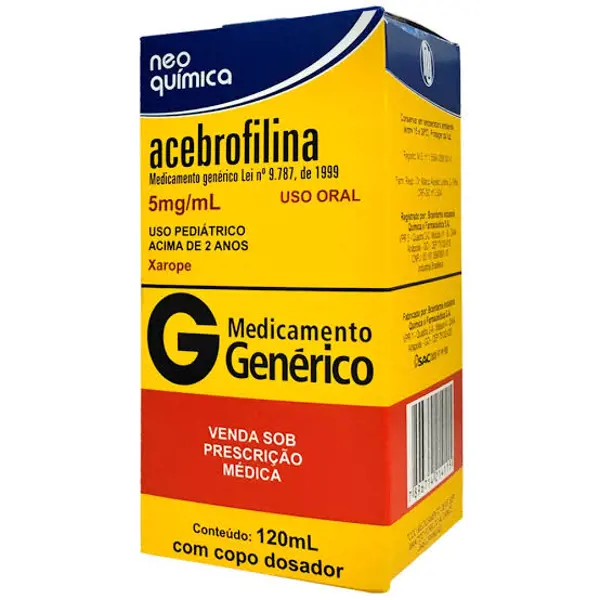 (F/H) Acebrofilina 5Mg/Ml Xpe Inf 120Ml - Neo Quimica - 7896714214115