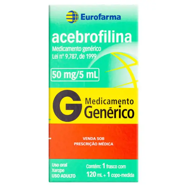 Acebrofilina 50Mg/5Ml Xpe Adu 120Ml - Eurofarma Generico - 7891317002695