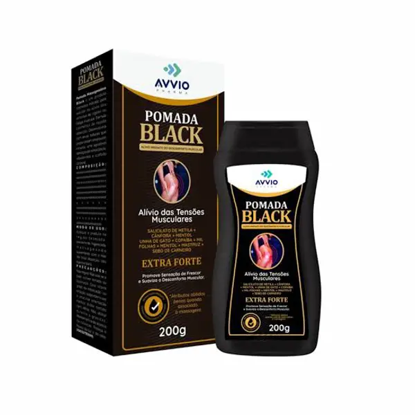 Pomada Black Avvio 200G - Avvio Industria - 7898719040072