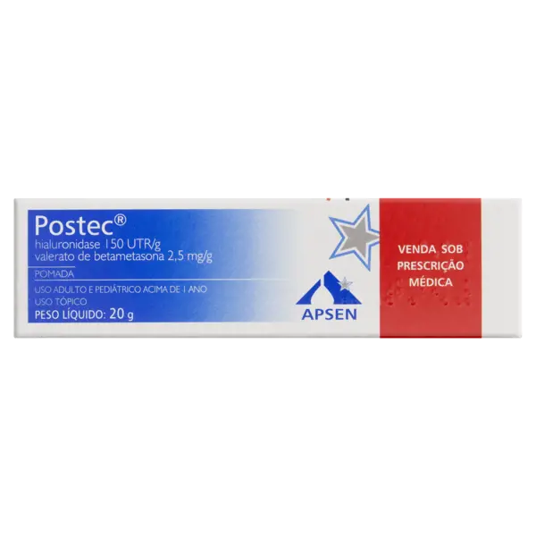 Postec Pom 2,5Mg 20G - Apsen Farmaceutica S/A - 7896637025362