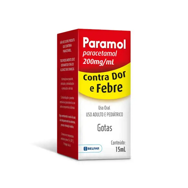 Paramol 200Mg/Ml Gts 15Ml - Belfar - 7897917006149