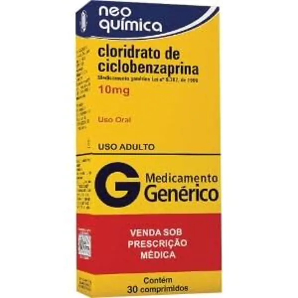 Ciclobenzaprina 10Mg 30Cpr Rev - Neo Quimica - 7898095341305