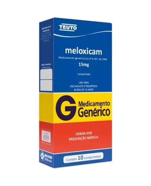 Meloxicam 15Mg 10Cpr - Teuto - 7896112132066