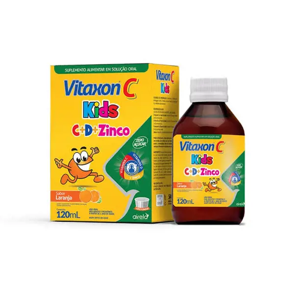 Vitaxon C+D+Zinco Kids 120Ml - Airela - 7894164007424