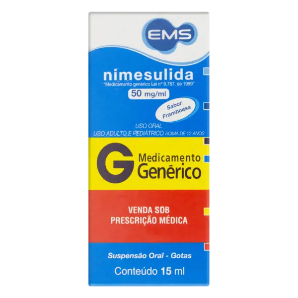 Nimesulida 50Mg/Ml Gts 15Ml - Ems Generico - 7896004704043