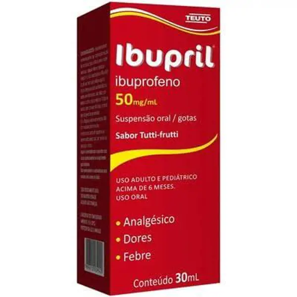 Ibupril 50Mg/Ml Susp Gts 30Ml - Teuto - 7896112139942