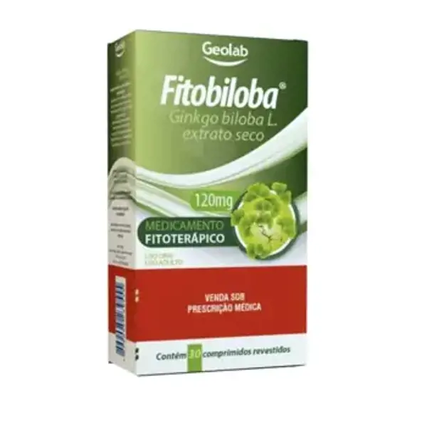 Fitobiloba 120Mg 30Cpr Rev - Geolab - 7899095239586