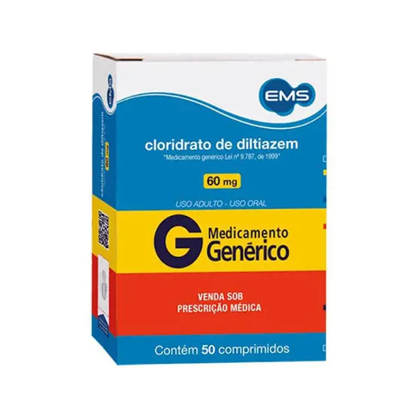 Diltiazem 60Mg 50Cpr - Ems Generico - 7896004700403