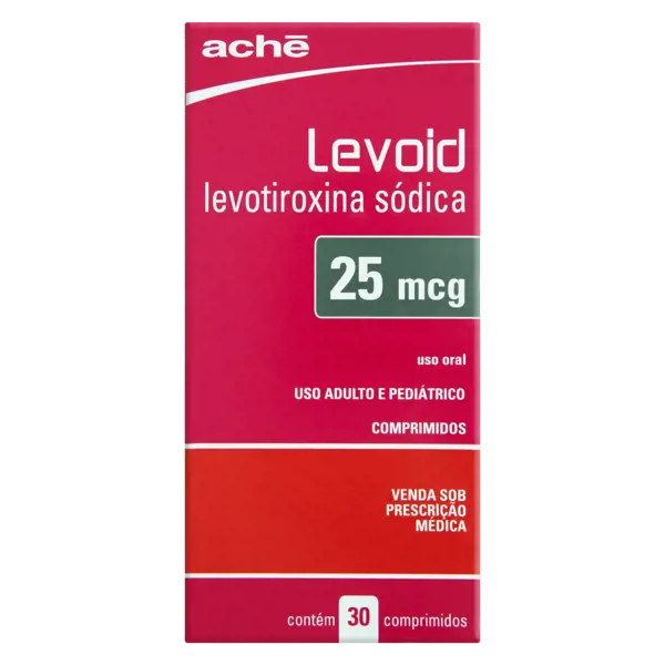 Levoid 25Mcg 30Cpr (L) - Ache - 7896658008740