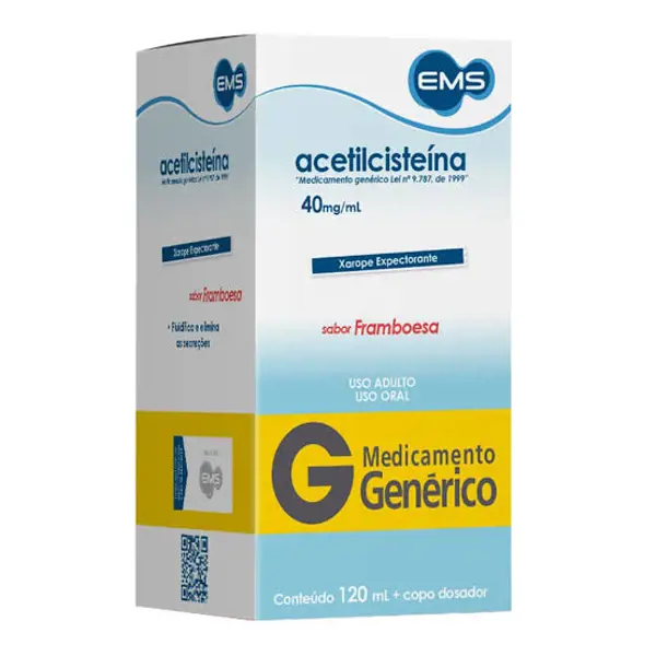 Acetilcisteina 40Mg Xpe Adu 120Ml - Ems Generico - 7896004713366