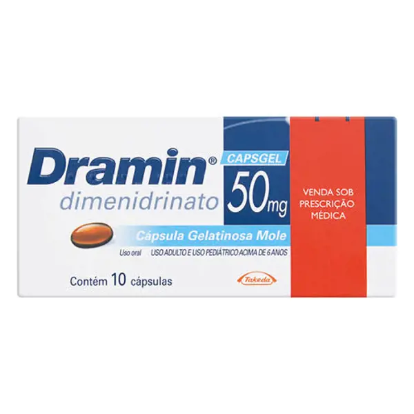 Dramin 50Mg 20Bl 10Caps - Hypera - 7896094999503