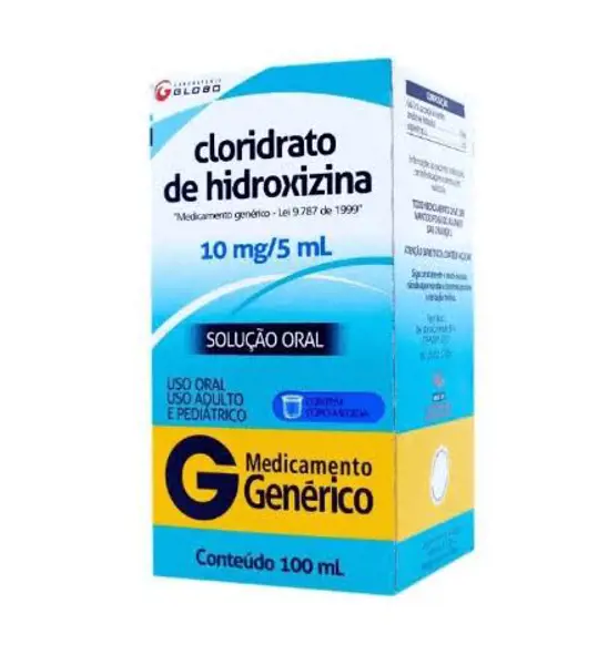 Hidroxizina 10Mg/5Ml Sol Oral 100Ml+Copo - Globo - 7899620910744