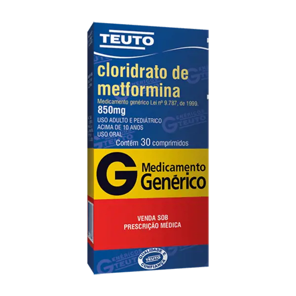 Metformina 850Mg 30Cpr - Teuto - 7896112126485