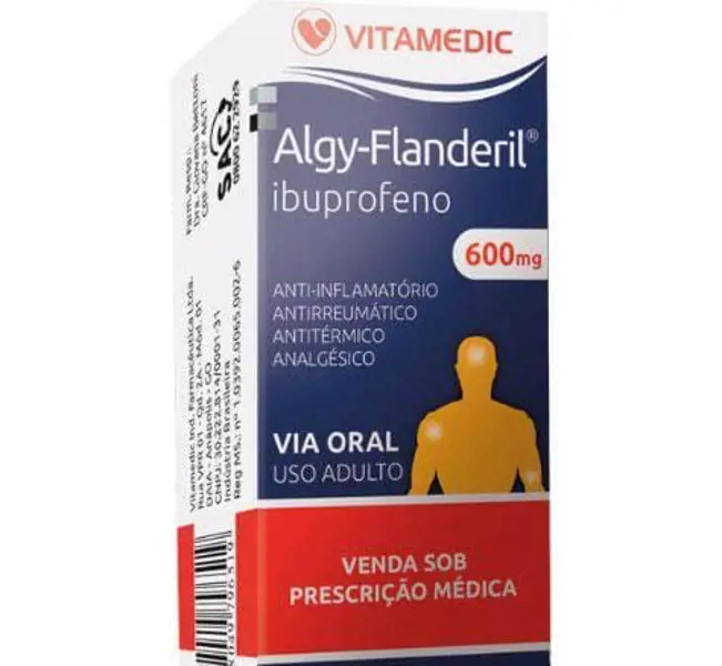 Algy-Flanderil 600Mg 10Caps - Vitamedic - 7898700411690