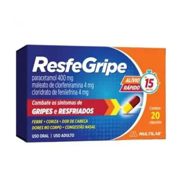 Resfegripe 20Caps - Multilab - 7896472520206