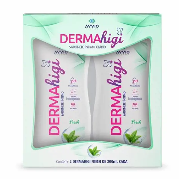 Dermahigi Sab Liq Intimo Fresh Pack 2Un 200Ml - Avvio Industria - 7898719040607