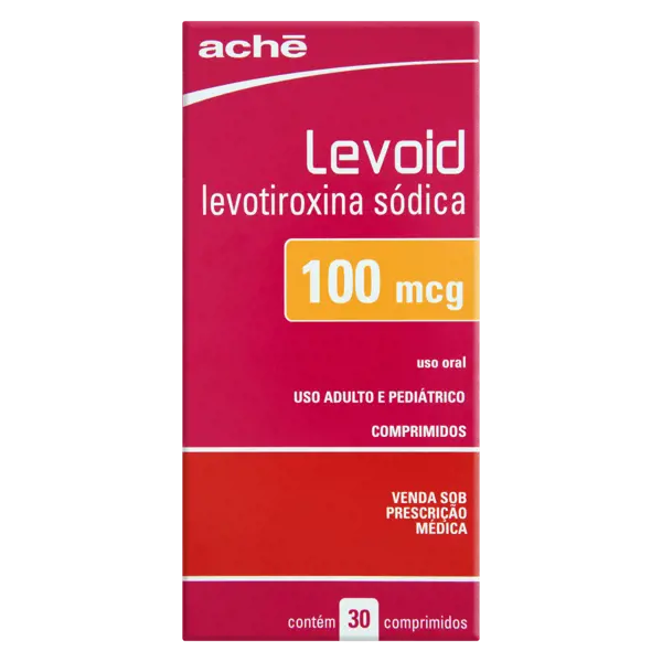 Levoid 100Mcg 30Cpr (L) - Ache - 7896658008825