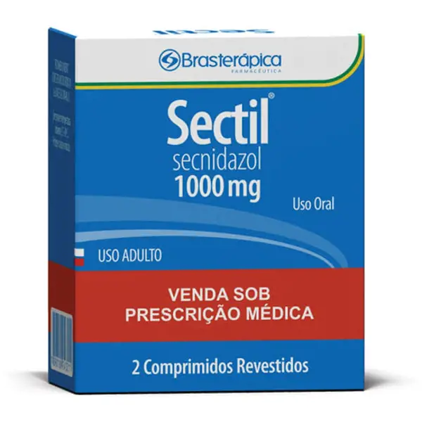 Sectil 1000Mg 2Cpr Rev - Brasterapica - 7898100243211