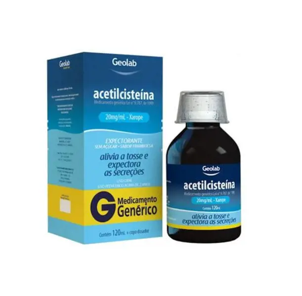 Acetilcisteina 20Mg Xpe Inf 120Ml - Geolab - 7899095233805