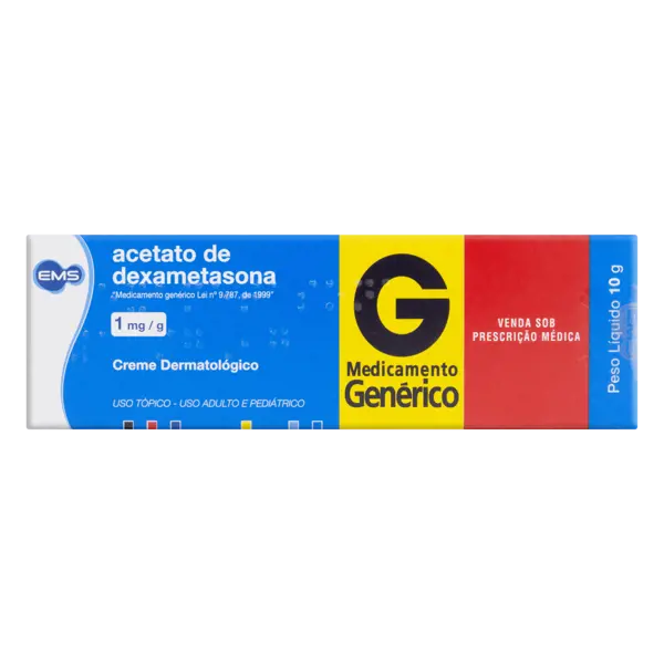 Dexametasona 1Mg/G Cr Derm 10G - Ems Generico - 7896004721903