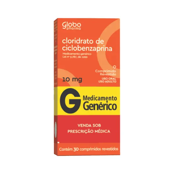 Ciclobenzaprina 10Mg 30Cpr Rev - Globo - 7898060139951