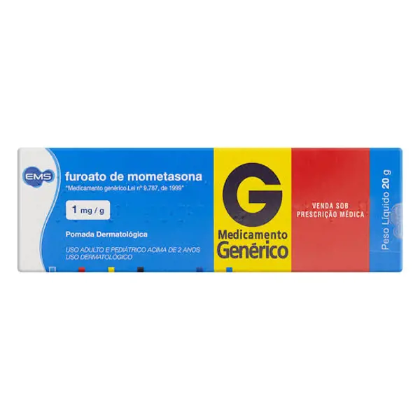 Mometasona 1Mg/G Cr Derm 20G - Ems Generico - 7896004715537