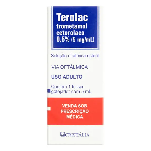 Colirio Terolac 0,5% Sol Oft 5Ml - Latinofarma - 7896676432961