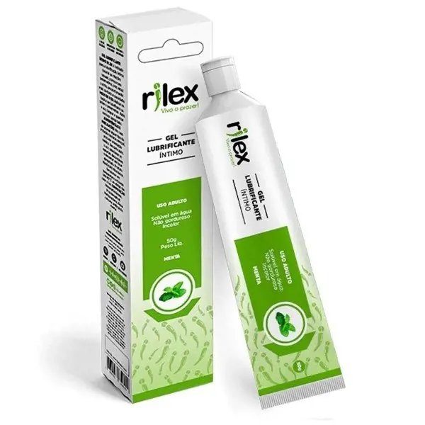 Gel Lubrif Intimo Rilex Menta 50G - Inovatex - 7898556850049