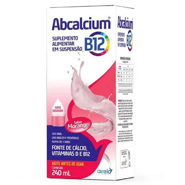 Abcalcium B12 240Ml - Airela - 7894164005901