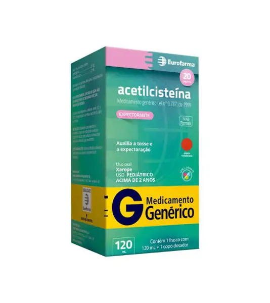 Acetilcisteina 20Mg Xpe Inf 120Ml - Eurofarma Generico - 7891317025083