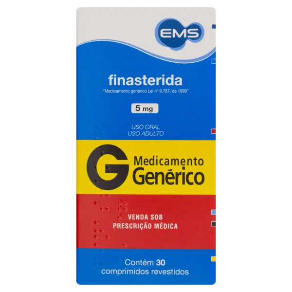 Finasterida 5Mg 30Cpr Rev - Ems Generico - 7896004703466